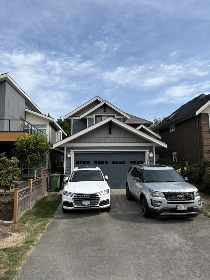 Steveston Richmond home after exterior trim repaint by Colour Craft