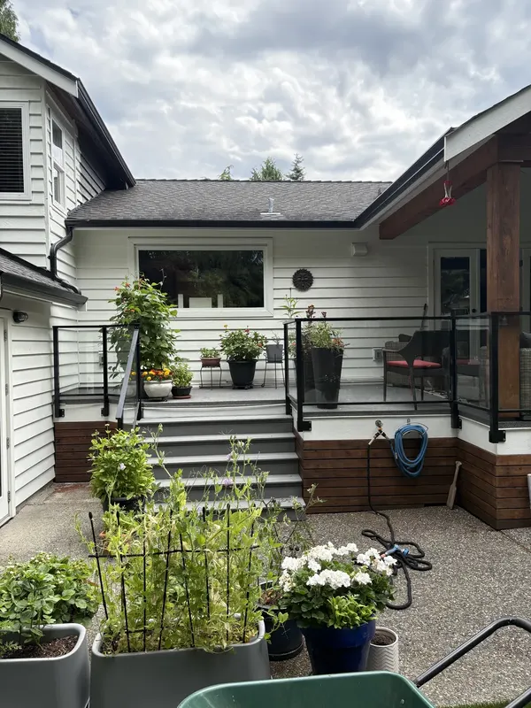 Same Tsawwassen home after repaint in white by Colour Craft