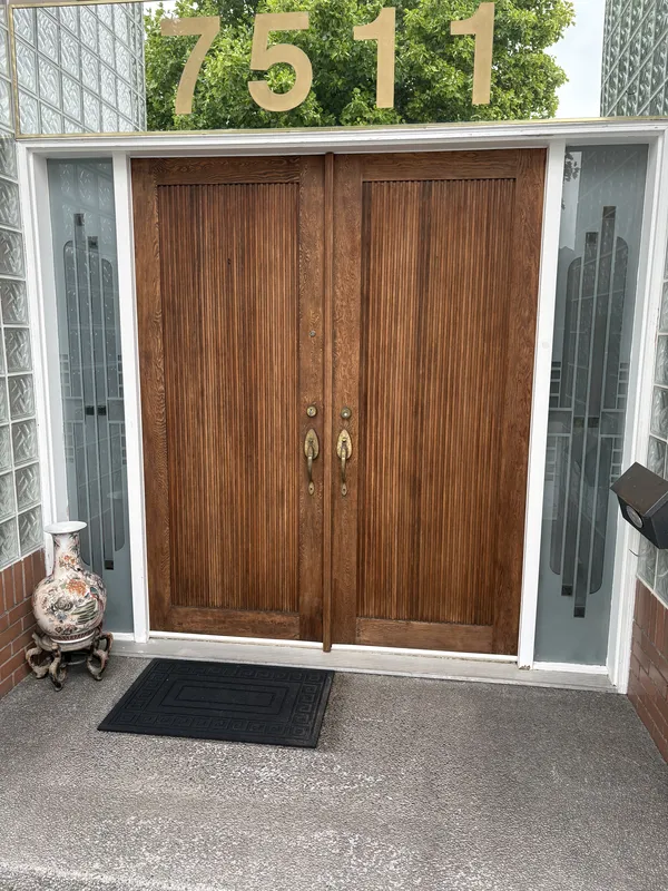 Front & Garage Doors before, Richmond